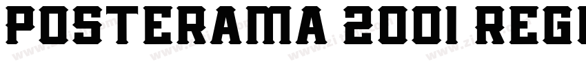 Posterama 2001 Regul字体转换